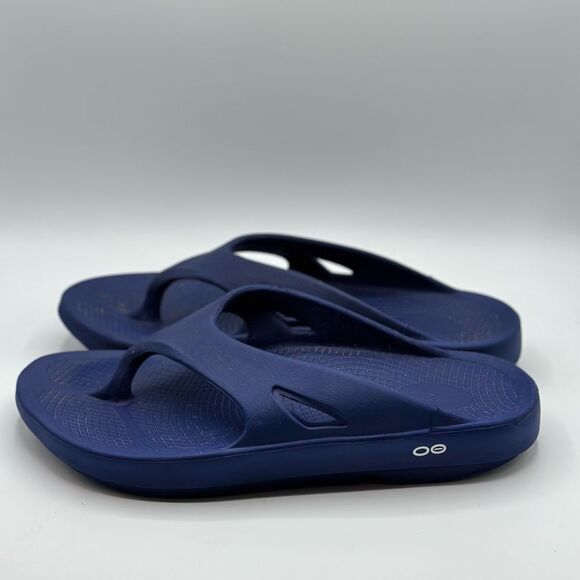 OOFOS OOlala Original Recovery Sport Shoes Blue Flip Flop Thong Sandals Size 13 main image 6